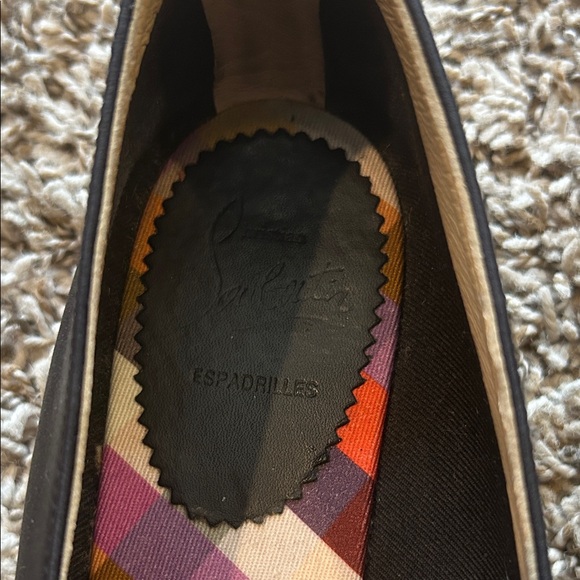 Christian Louboutin Black Espadrille Flats - Picture 7 of 7